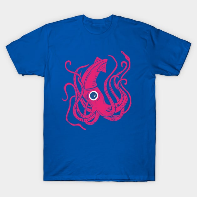 Giant Squid T-Shirt by Jacqueline Hurd